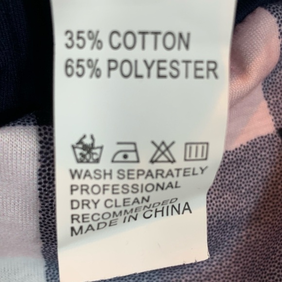 Menore Blue Pink Buffalo Plaid Pajama Pants For Women - Large - Picture 5 of 5